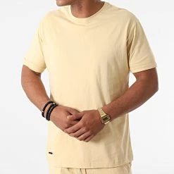 Tout neuf ✨ Ensemble Tee ❤️ Shirt Short AD005 Jaune Clair de Classic Series 😀 -Classic Series Soldes anderwood 270113 W AD005 BEIGE 20210813T163851 02