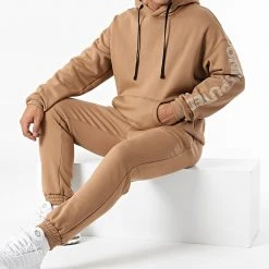 Grosses soldes ⭐ Ensemble De Survêtement AN11003 Marron Clair de Classic Series ✔️