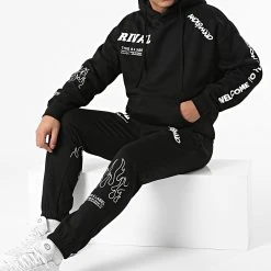 Le moins cher 👏 Ensemble De Survêtement AN11004 Noir de Classic Series ⭐