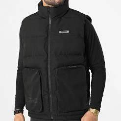 Promo 😍 Doudoune Zippée Sans Manches AN13002 Noir de Classic Series ⭐