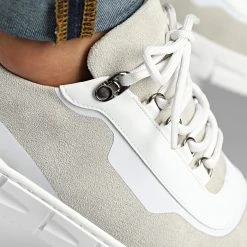 Nouveau ✔️ Baskets 901 Grey White de Classic Series 😍 -Classic Series Soldes bb salazar 335419 901 BEYAZ SUET 20220906T142614 02