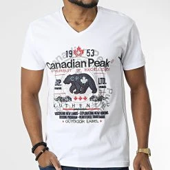 Remise 🛒 Tee Shirt Col V Jontario Blanc de Classic Series ✨ 8 Remise 🛒 Tee Shirt Col V Jontario Blanc de Classic Series ✨ -Classic Series Soldes canadian peak 309400 JONTARIO WHITE 20220322T145810 03