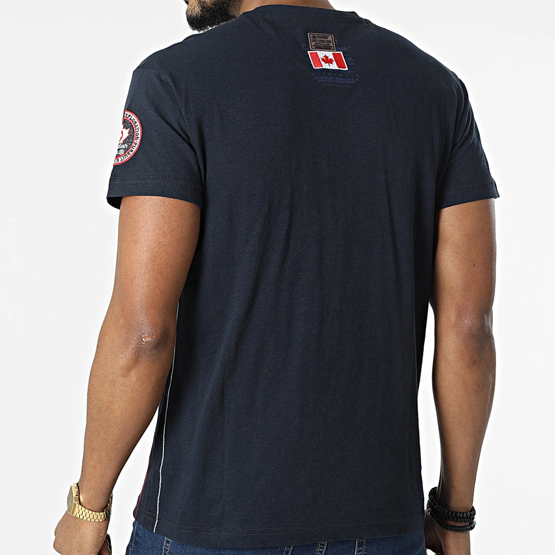 Sortie ❤️ Tee 💯 Shirt Col V Jontario Bleu Marine de Classic Series ⭐ 6 Sortie ❤️ Tee 💯 Shirt Col V Jontario Bleu Marine de Classic Series ⭐ – Image 4