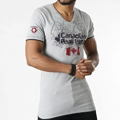 Meilleure vente 😀 Tee 😀 Shirt Col V Jundeak Gris de Classic Series ⭐ 8 Meilleure vente 😀 Tee 😀 Shirt Col V Jundeak Gris de Classic Series ⭐ -Classic Series Soldes canadian peak 309408 JUNDEAK B GREY 20220322T152108 03