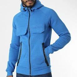 Coupon 🎉 Sweat Zippé Capuche Gortion Bleu de Classic Series ⭐ -Classic Series Soldes canadian peak 309434 GORTION ROYAL 20220322T150331 03