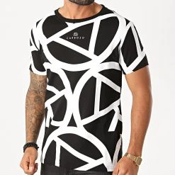 Promo ✔️ Tee 🛒 Shirt Pattern Noir Blanc de Classic Series ⭐