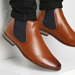 Remise 🌟 Chelsea Boots GH3072 Marron Clair de Classic Series 😍