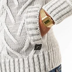 Remise 🎉 Gilet Zippé Capuche 1014 Gris Clair Chiné de Classic Series ✔️ -Classic Series Soldes classic series 200500 1014 LTGREY 20191011T170457 04