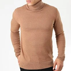 Promo ⭐ Pull Col Roulé Robert Camel de Classic Series 🛒