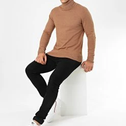 Promo ⭐ Pull Col Roulé Robert Camel de Classic Series 🛒 -Classic Series Soldes classic series 203860 6741 CAMEL CHINE 20191113T144221 04