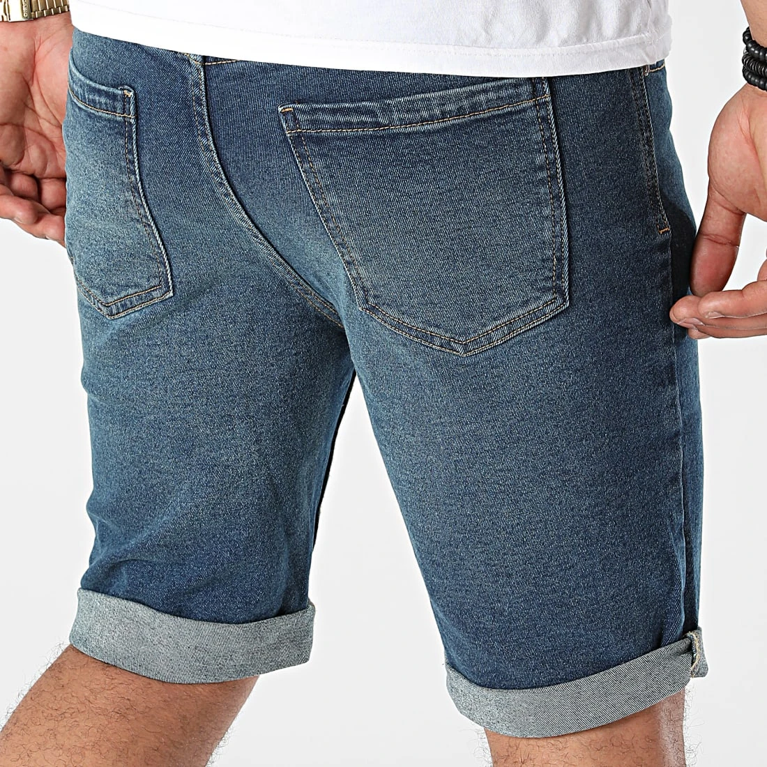 Bon marché ⌛ Short Jean Mr Orange Bleu Denim de Classic Series 👏 5 Bon marché ⌛ Short Jean Mr Orange Bleu Denim de Classic Series 👏 – Image 4