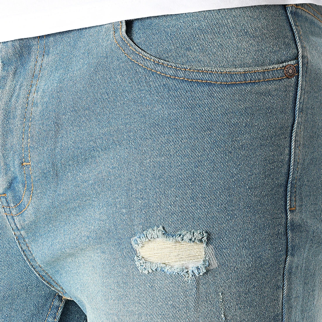 Tout neuf ⌛ Short Jean Mr Orange Bleu Denim de Classic Series 🎁 4 Tout neuf ⌛ Short Jean Mr Orange Bleu Denim de Classic Series 🎁 – Image 2