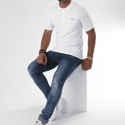 Budget 🛒 Polo Manches Courtes 9027 Blanc de Classic Series ❤️ -Classic Series Soldes classic series 220506 ERS 9027 WHITE 20200717T140619 03