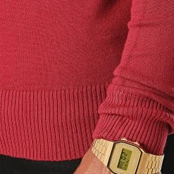 Bon marché 🧨 Pull Col V J662 Bordeaux de Classic Series ⭐ -Classic Series Soldes classic series 228209 J662 11 20200812T100342 04