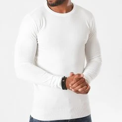 Remise ✔️ Pull J661 Blanc de Classic Series ⭐ -Classic Series Soldes classic series 228215 J661 8 20200812T095709 03