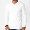 Meilleure vente ⭐ Pull Col V J662 Blanc de Classic Series ⌛ -Classic Series Soldes classic series 228219 J662 8 20200812T095639 01