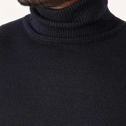 De gros ❤️ Pull Col Roulé Gilbert 6741 Bleu Marine de Classic Series ⌛ -Classic Series Soldes classic series 236733 6741 MARINE 20201007T160713 02