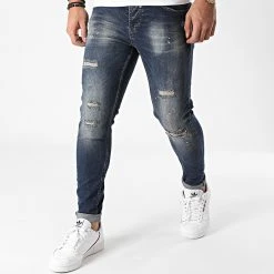 De gros ⭐ Jean Skinny DHZ-3257 Bleu Denim de Classic Series 😍