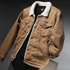 Coupon ⌛ Veste Jean Super Skinny Fit Col Mouton 7001 Beige Foncé de Classic Series ❤️ -Classic Series Soldes classic series 241405 FAB W 7001 CAMEL 1 CAMEL CLAIR 1 TPDT 20220201T074832 05