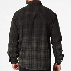 Grosses soldes ⌛ Chemise Manches Longues A Carreaux 1568 Vert Kaki Dégradé de Classic Series 🎁 -Classic Series Soldes classic series 244909 1568 KAKI 20201223T141323 04