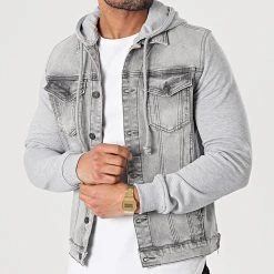 Tout neuf 💯 Veste Jean 3161 Gris de Classic Series 🌟 -Classic Series Soldes classic series 251912 DC 3161 20210217T155226 03