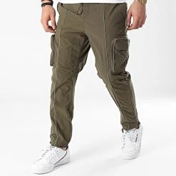 Sortie ✔️ Pantalon Jogging Réfléchissant 2416 Vert Kaki de Classic Series 🎁