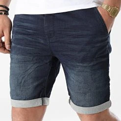 Bon marché 🎉 Short Jean H13220Y62122DK Bleu Brut de Classic Series ✨