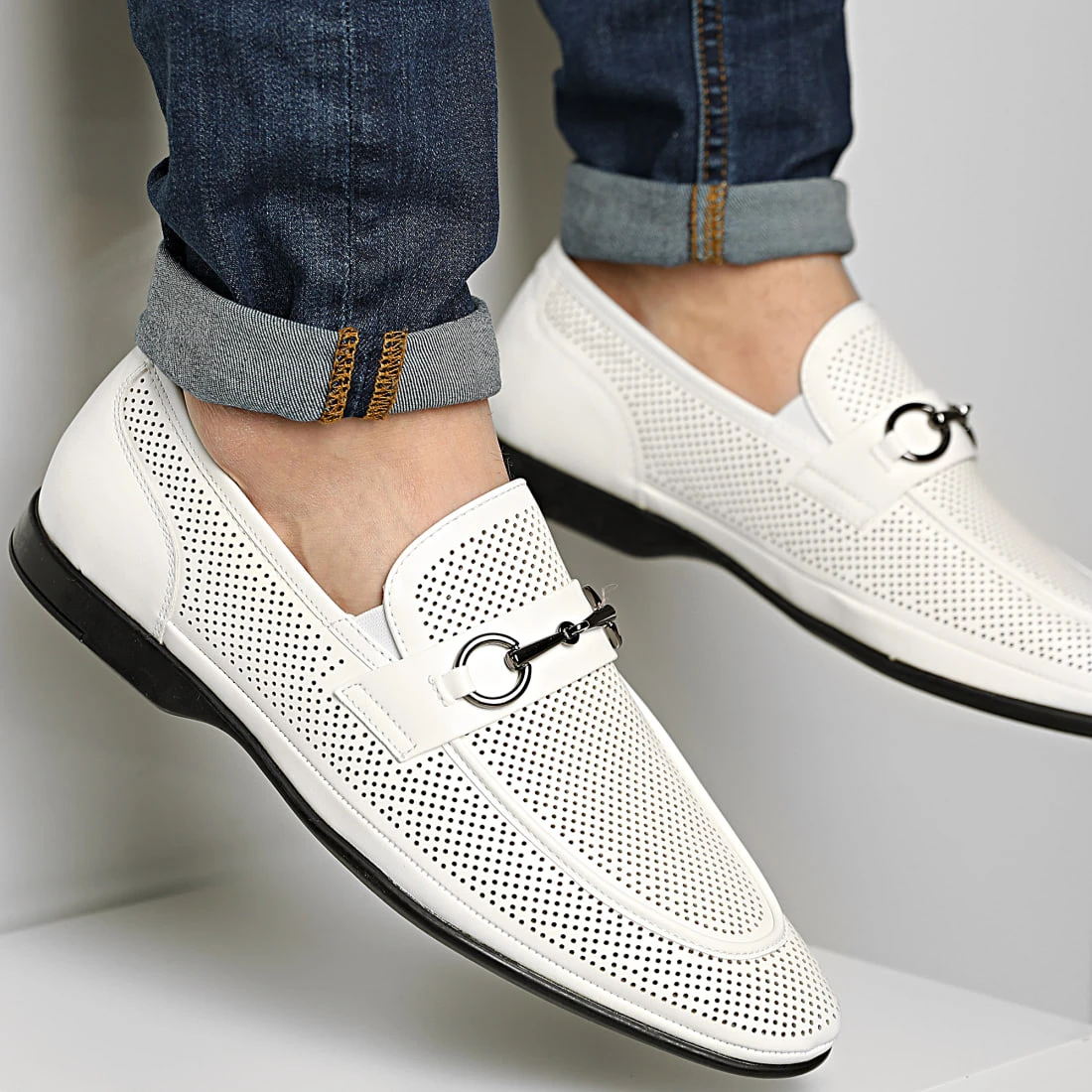 Meilleure affaire 👍 Mocassins UM12678 Blanc de Classic Series ⭐ 3 Meilleure affaire 👍 Mocassins UM12678 Blanc de Classic Series ⭐