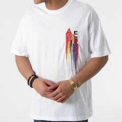 Meilleure vente ✨ Tee Shirt SW-21701 Blanc de Classic Series 🤩 -Classic Series Soldes classic series 257421 SW 21701 BEYAZ 20210416T110536 03