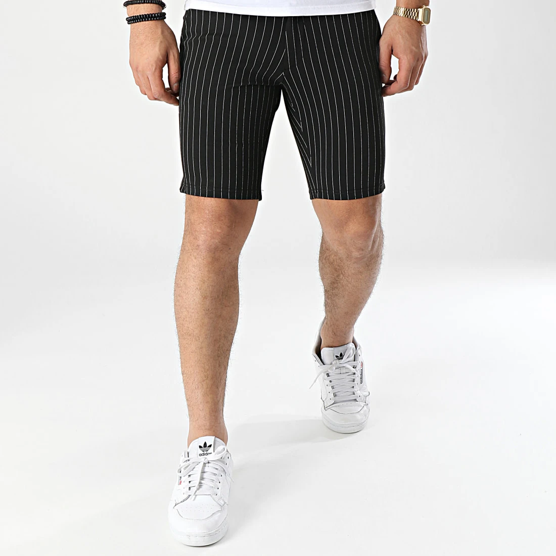 De gros ✔️ Short Chino A Rayures Ponte Noir de Classic Series 💯 5 De gros ✔️ Short Chino A Rayures Ponte Noir de Classic Series 💯 – Image 3