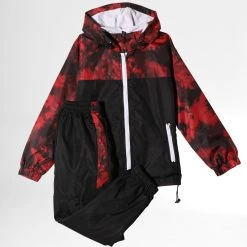 Le moins cher 😉 Ensemble De Survetement Enfant BL-660 Noir Rouge de Classic Series 🔔