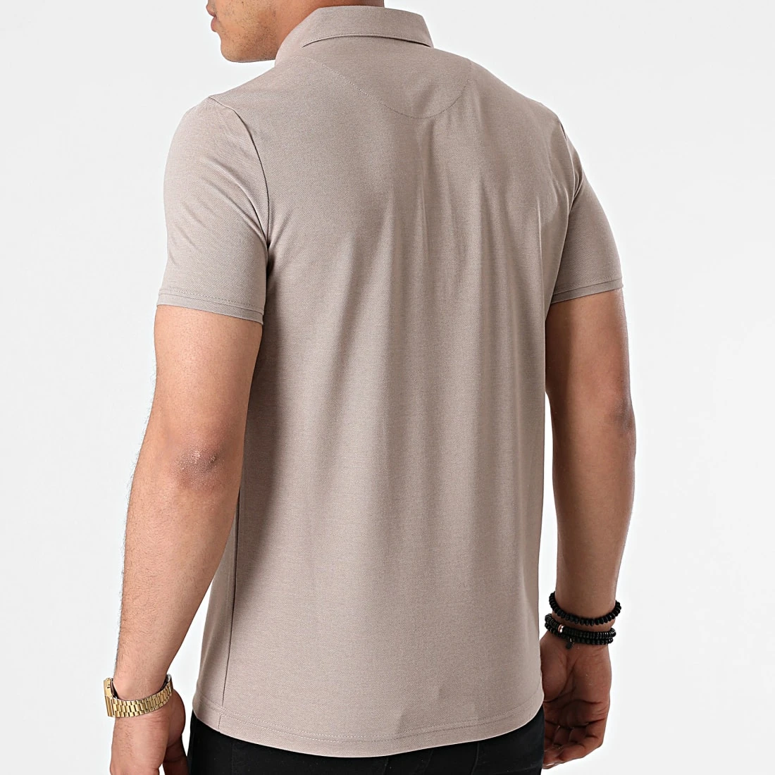 Offres 👍 Polo Manches Courtes 1104 Taupe de Classic Series 😀 6 Offres 👍 Polo Manches Courtes 1104 Taupe de Classic Series 😀 – Image 4