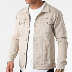 Budget ❤️ Veste Jean 7000 Beige Clair de Classic Series 🔔 -Classic Series Soldes classic series 264561 W 7000 STONE 20210504T111646 03