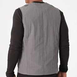 Remise 🧨 Veste Zippée Sans Manches 7050 Gris Anthracite de Classic Series 🎉 -Classic Series Soldes classic series 266656 7050 ANTHRACITE 20210528T135409 04