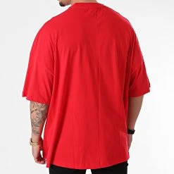 Meilleure affaire ✨ Tee 🥰 Shirt Oversize SW-21721 Rouge de Classic Series 👏 -Classic Series Soldes classic series 266667 SW 21721 KIRMIZI 20210521T155045 04