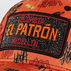 Le moins cher ⭐ Casquette El Patron Print Orange de Classic Series 🥰 -Classic Series Soldes classic series 266688 PTRN PRINT FULL ORANGE 20210528T144552 02