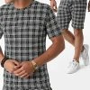 Sortie 🔔 Ensemble Tee 🔥 Shirt Short A Carreaux 156T Noir de Classic Series ⭐ -Classic Series Soldes classic series 270759 ENS G21 156T SIYAH 20210624T141523 01