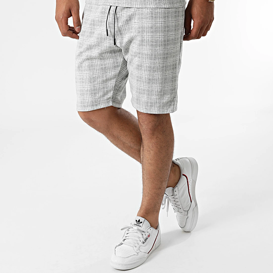 Vente flash ✨ Ensemble Tee 🤩 Shirt Short A Carreaux 156T Gris de Classic Series ❤️ 7 Vente flash ✨ Ensemble Tee 🤩 Shirt Short A Carreaux 156T Gris de Classic Series ❤️ – Image 5