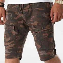 Nouveau 🤩 Short Cargo 1010 Marron Camouflage de Classic Series 🧨