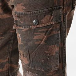 Nouveau 🤩 Short Cargo 1010 Marron Camouflage de Classic Series 🧨 -Classic Series Soldes classic series 270921 S 1010 KAHVE 20210621T114456 03