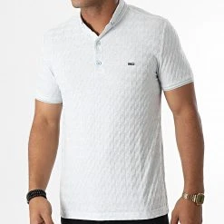 Tout neuf ⭐ Polo Manches Courtes 1080 Bleu Clair Chiné de Classic Series 👏