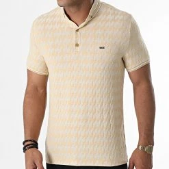 De gros ✨ Polo Manches Courtes 1080 Beige Chiné de Classic Series 🎁