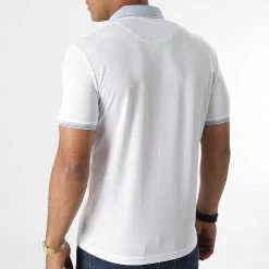 Promo 😀 Polo Manches Courtes 1093 Blanc de Classic Series ✨ -Classic Series Soldes classic series 272211 21Y 1093 BEYAZ B MAVI 20210702T154935 04