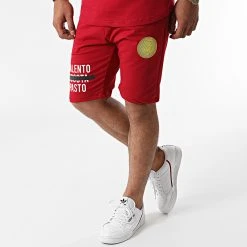 Tout neuf 🎉 Ensemble Tee Shirt Short Jogging G21-067 Rouge Bordeaux de Classic Series 😀 -Classic Series Soldes classic series 272800 G21 067 RED 20210712T161851 05