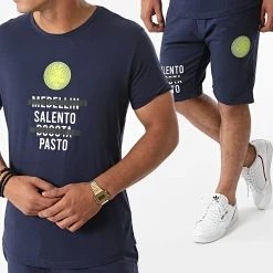 Acheter 😍 Ensemble Tee Shirt Short Jogging G21-067 Bleu Marine de Classic Series ⌛