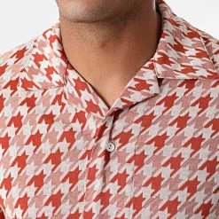 Bon marché 🎉 Ensemble Chemise Manches Courtes Short G21-155T Orange Blanc de Classic Series 😀 -Classic Series Soldes classic series 272813 G21 155T KIREMIT 20210712T161820 03