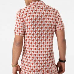 Bon marché 🎉 Ensemble Chemise Manches Courtes Short G21-155T Orange Blanc de Classic Series 😀 -Classic Series Soldes classic series 272813 G21 155T KIREMIT 20210712T161823 04