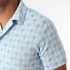 Budget ✔️ Ensemble Chemise Manches Courtes Short G21-155T Bleu Ciel Blanc de Classic Series 🥰 -Classic Series Soldes classic series 272816 G21 155T MAVI 20210712T161940 03