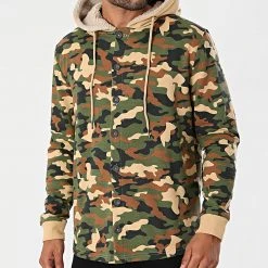 Tout neuf 😍 Veste A Capuche DP Kai Vert Kaki Beige Camouflage de Classic Series 😀