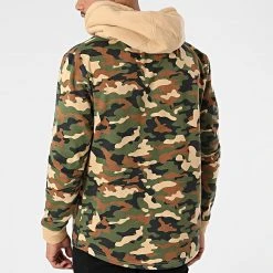 Tout neuf 😍 Veste A Capuche DP Kai Vert Kaki Beige Camouflage de Classic Series 😀 -Classic Series Soldes classic series 273386 E1 CAMO 20210715T163211 04